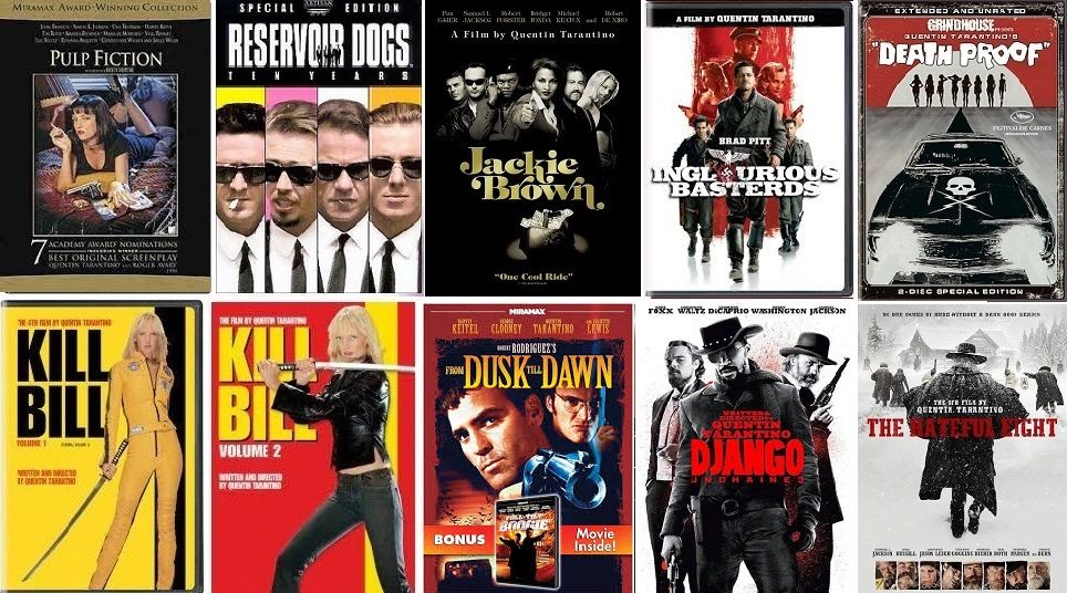 Quentin Tarantino 10 Film Collection (DVD) Complete Title Listing In Description