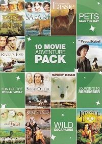 10 Movie Family/Adventure Pack (DVD) Complete Title Listing In Description