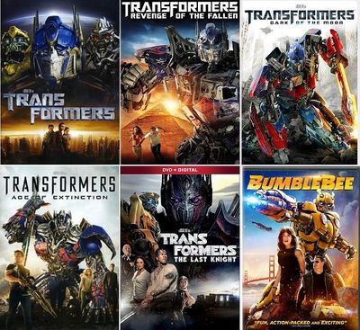 Transformers 6 Film Collection (DVD) Complete Title Listing In Description