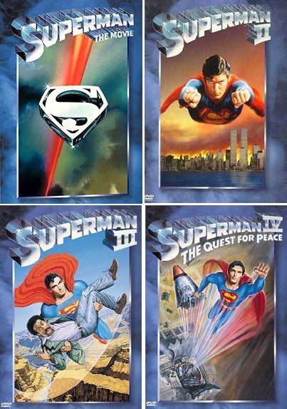 Superman 1-4 Collection (DVD) Complete Title Listing In Description