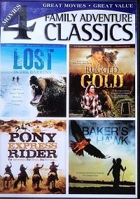 4 Movies: Family Adventure Classics (DVD) Complete Title Listing In Description