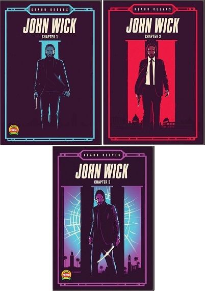John Wick Chapters 1-3 (DVD)