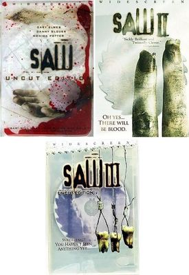 Saw Triple Feature (DVD) Complete Title Listing In Description