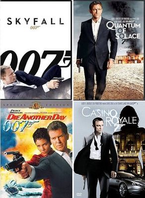 James Bond 007 4 Film Collection (DVD) Complete Title Listing In Description James Bond 007 4 Film Collection (DVD) Complete Title Listing In Description