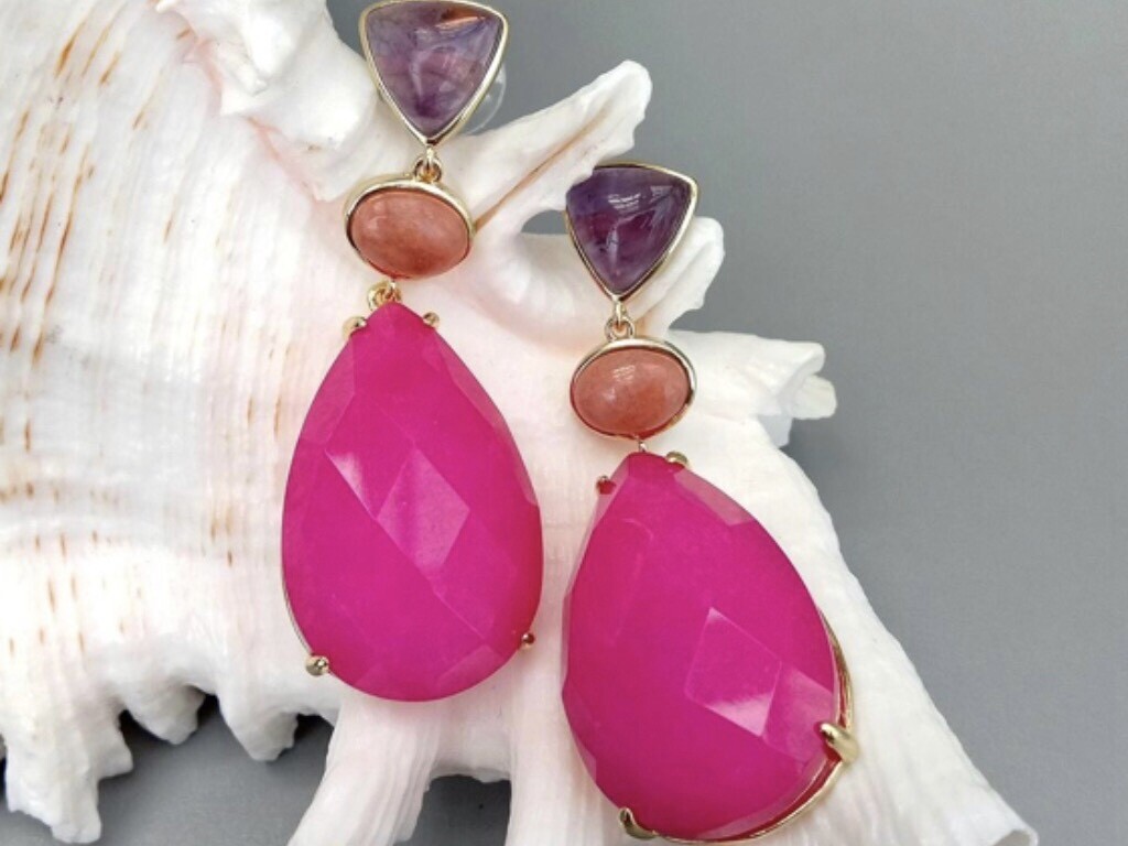 Jil Edelstein Ohrring pink