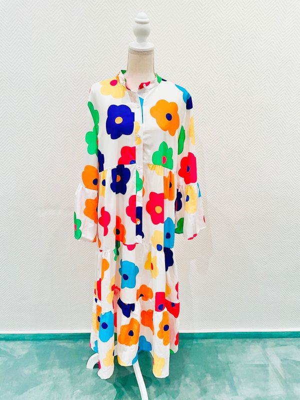 Flower Power Kleid gr 44-46