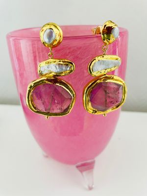 Lina Ohrring Silber vergoldet