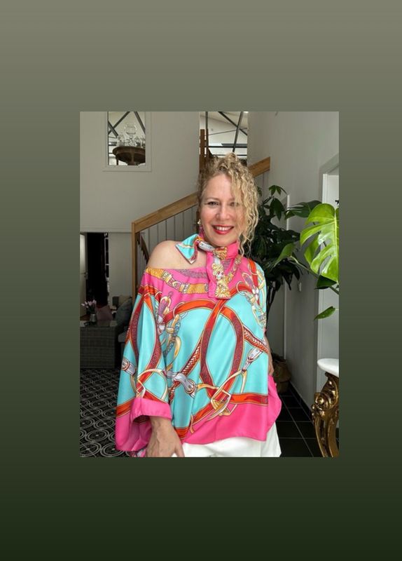 Bluse mit Pink One Size