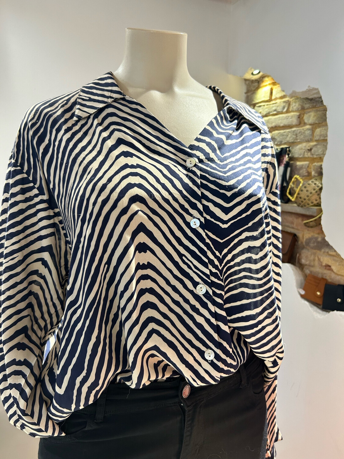 Chemise zebre femme clearance