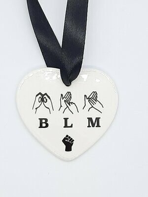BLM Ceramic Heart