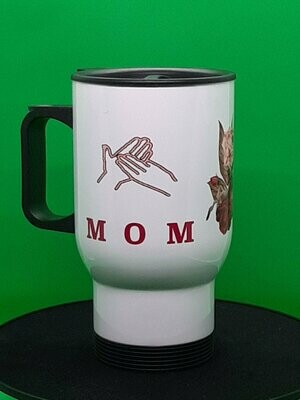 BSL Sign for Mom Travel Mug