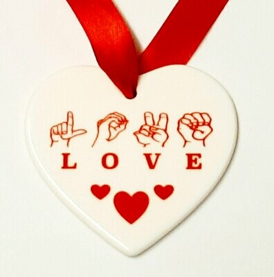 Ceramic Love Heart