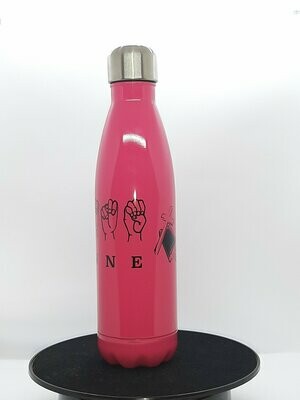 Pink, Personalised Hydro/Water Bottle.