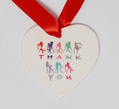 Thank You BSL Ceramic Heart