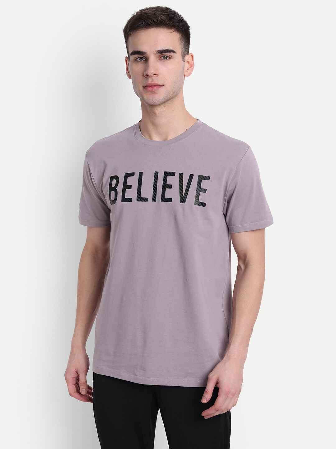Believe Carbon T-Shirt Ash Grey