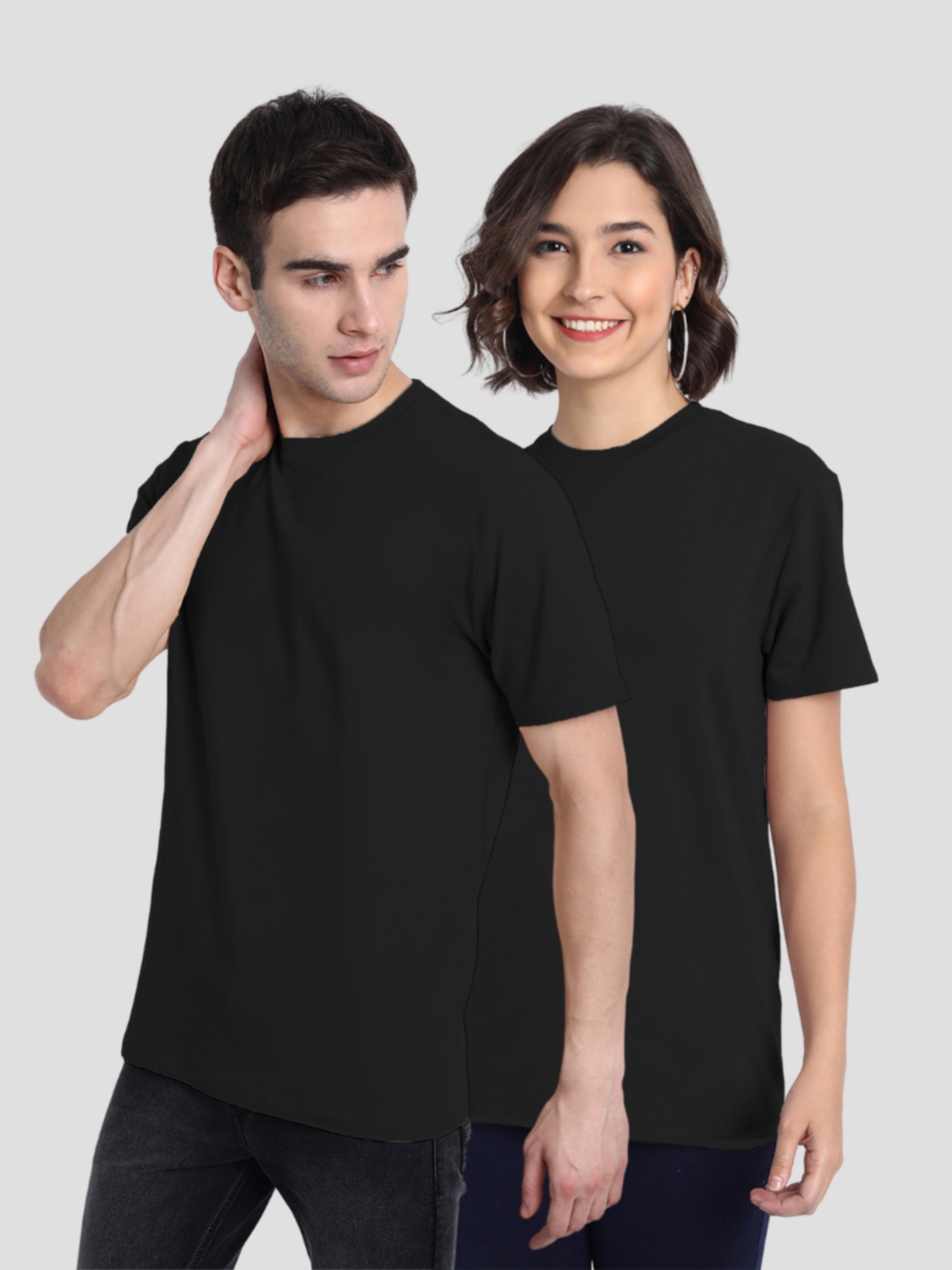 Basic Black T-shirt (Couple's Pack of 2)