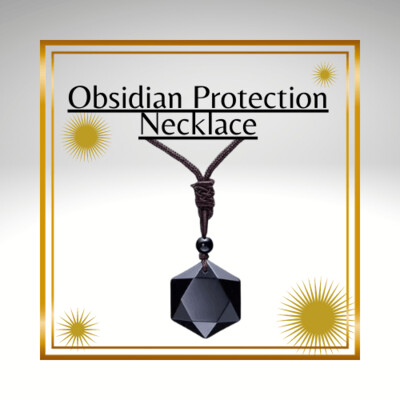 Stunning Obsidian Protection Necklace