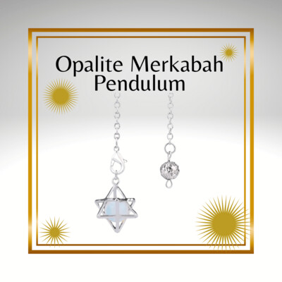 Beautiful Opalite Merkabah Pendulum