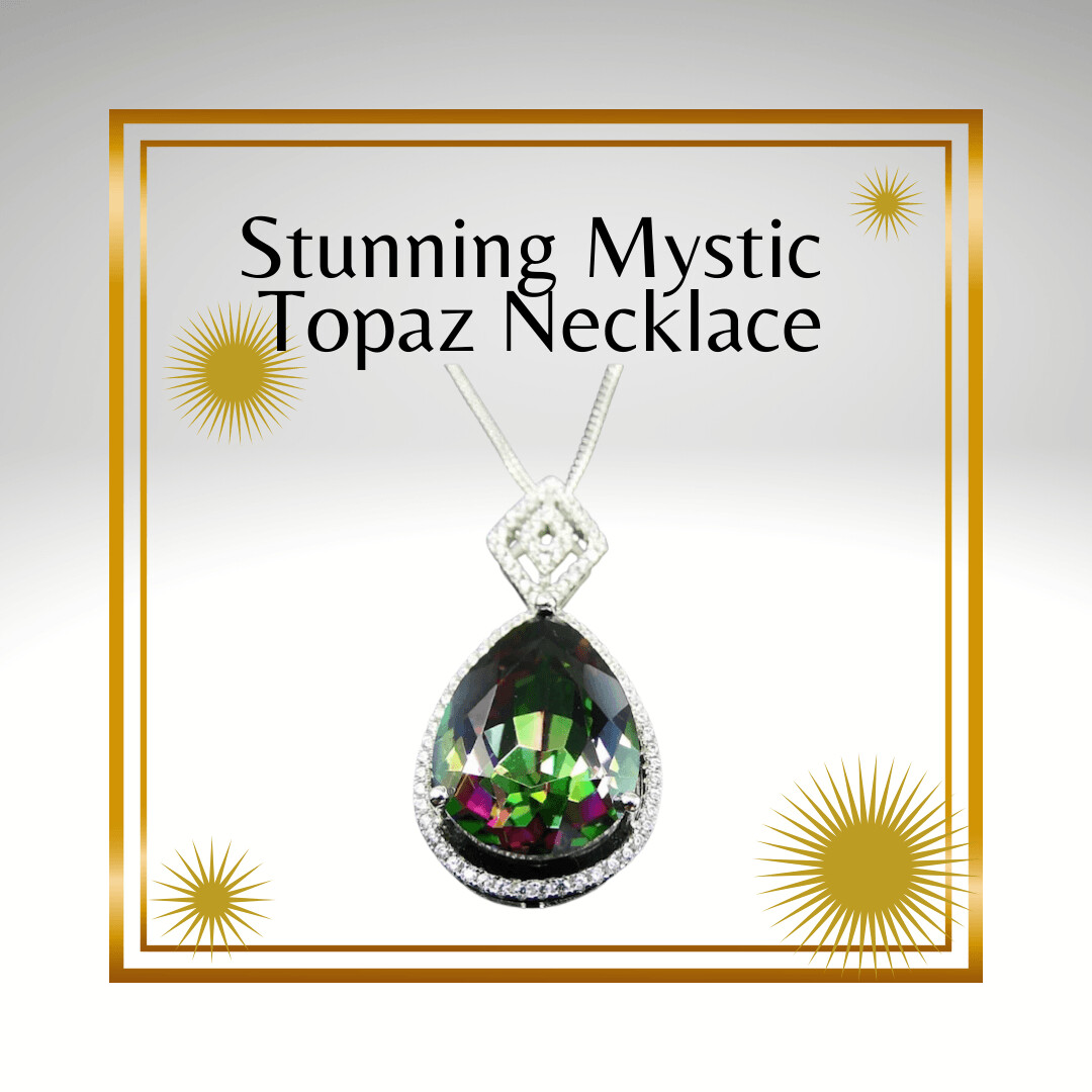 Stunning Mystic Topaz Necklace