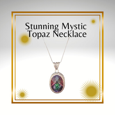 Stunning Mystic Topaz Necklace