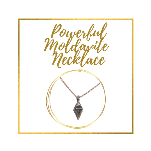 Powerful Moldavite Pyramid Necklace