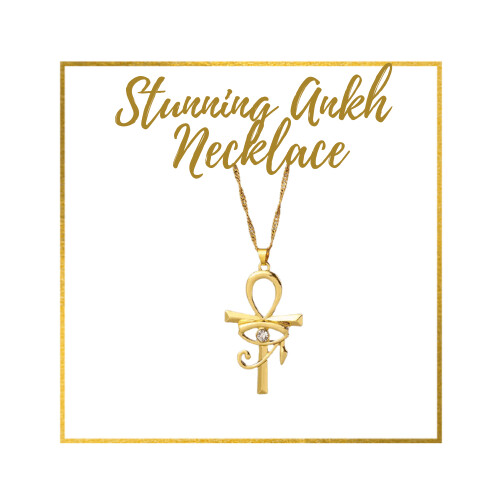 Gorgeous Ankh and Eye of Horus Necklace