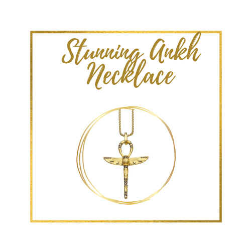 Gorgeous Winged Ankh Necklace