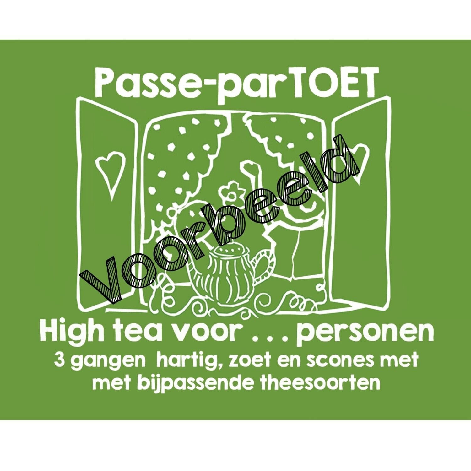 Cadeaubon high tea (€26,5 pp)