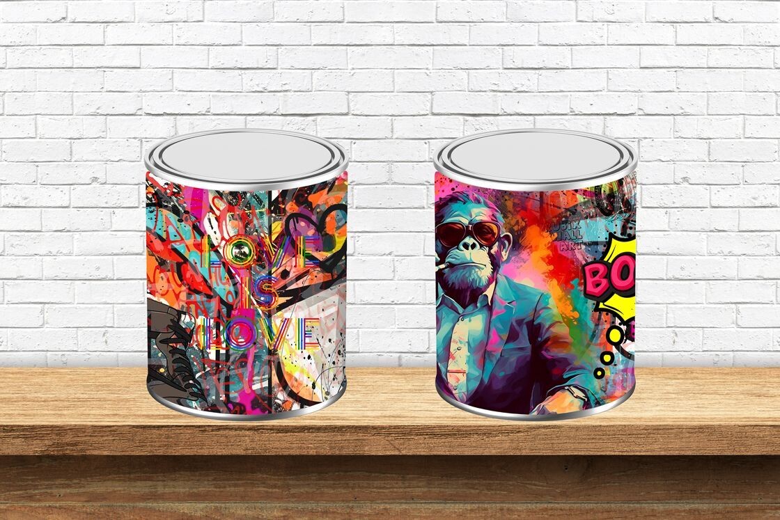 Pot de peinture "Monkey Boom"