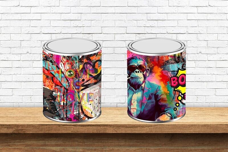 Pot de peinture "Monkey Boom"