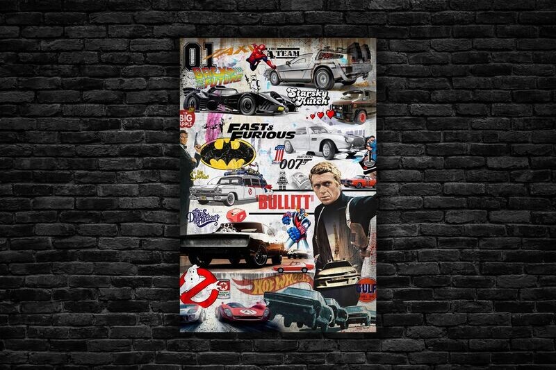 Movie Cars Wall Art