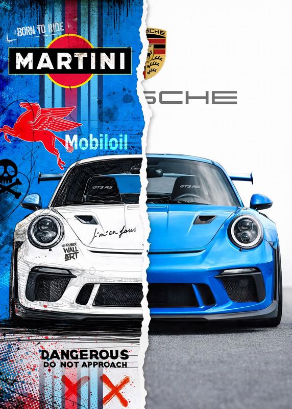 AFFICHE BLUE GT3