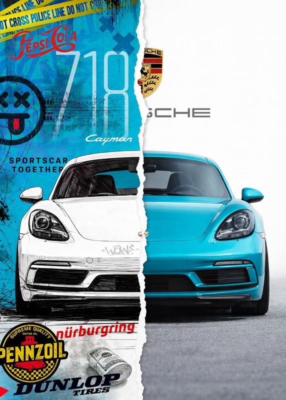 AFFICHE TURQUOISE 718