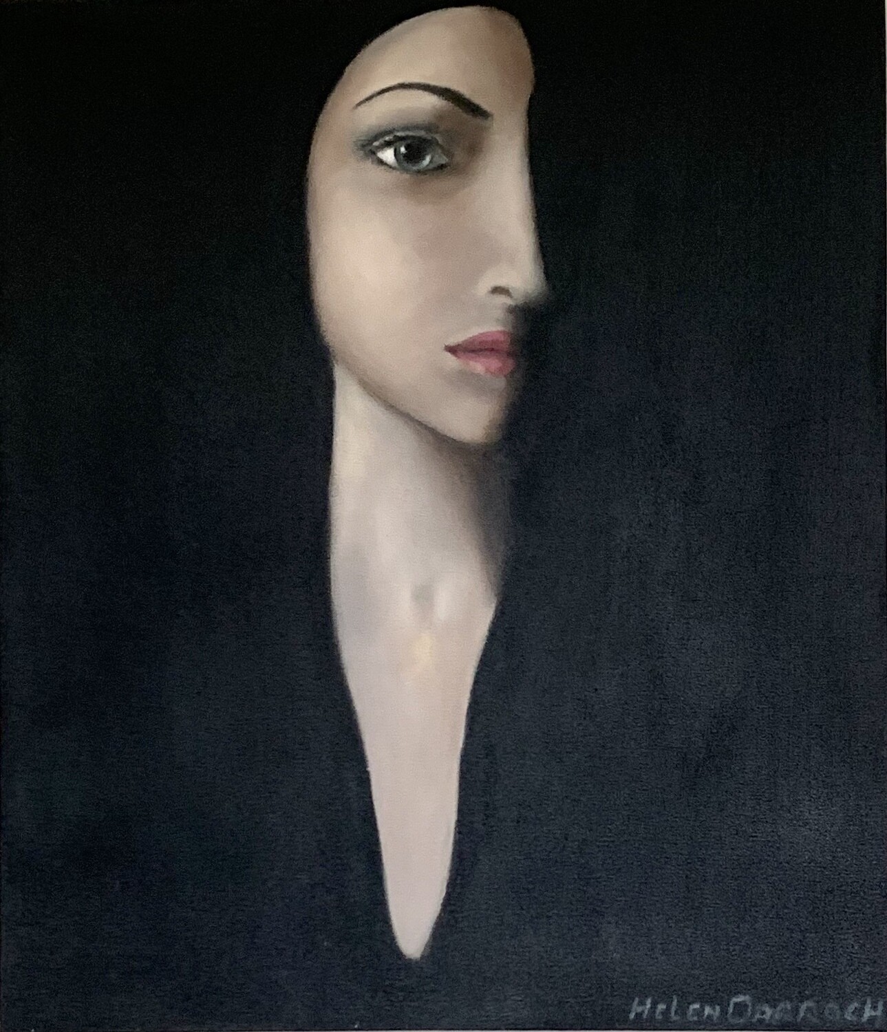 Face in Shadow - SOLD