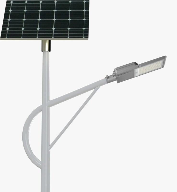lampara solar de calle alto rendimiento 8,000 lm