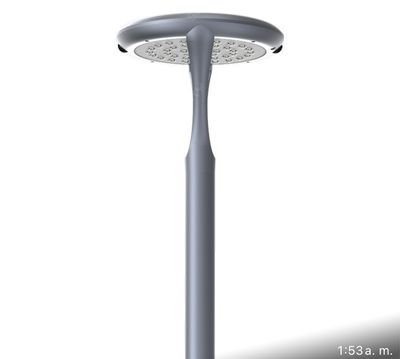 Lampara de poste decorativa 2,000 lumens