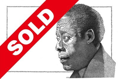 (SOLD!) - James Baldwin - ORIGINAL DRAWING Signed 11