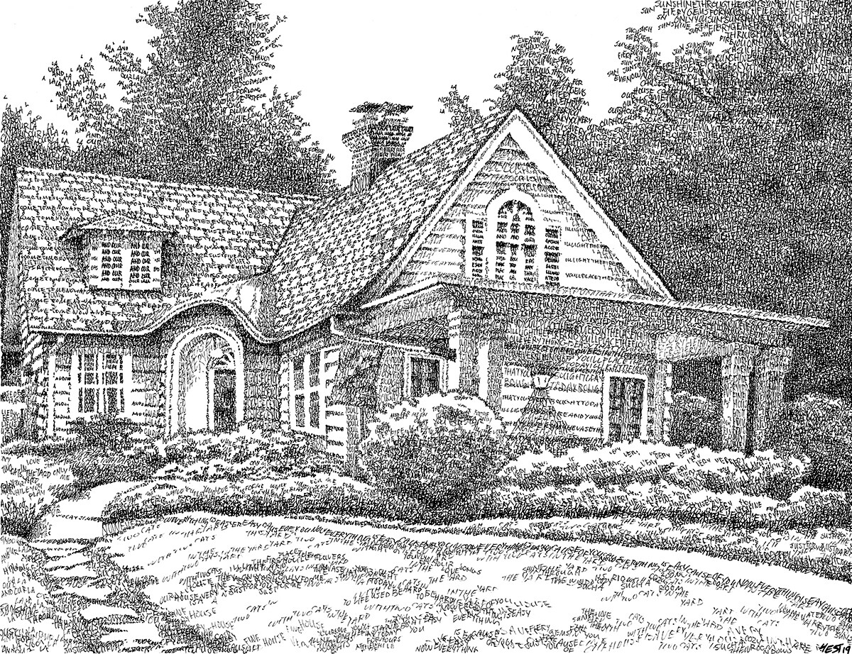Our House - ORIGINAL DRAWING Signed 11