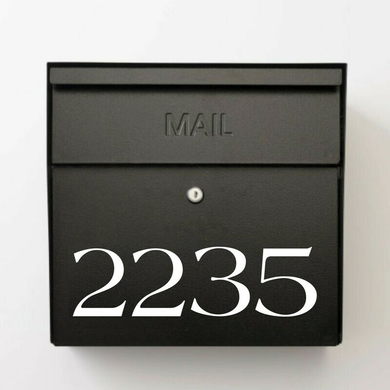 Traditional Mailbox Numbers