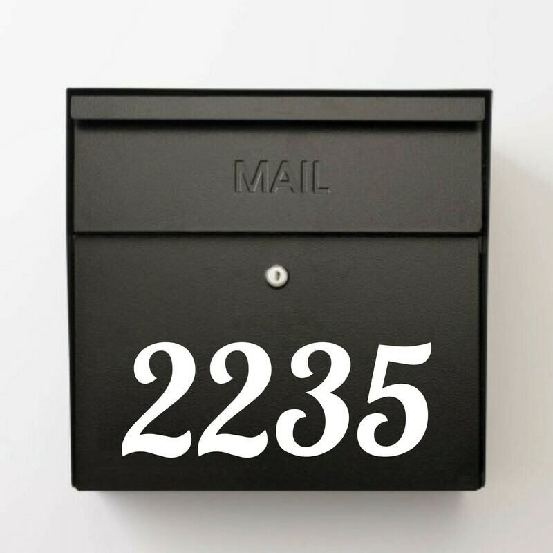 Bold Mailbox Numbers