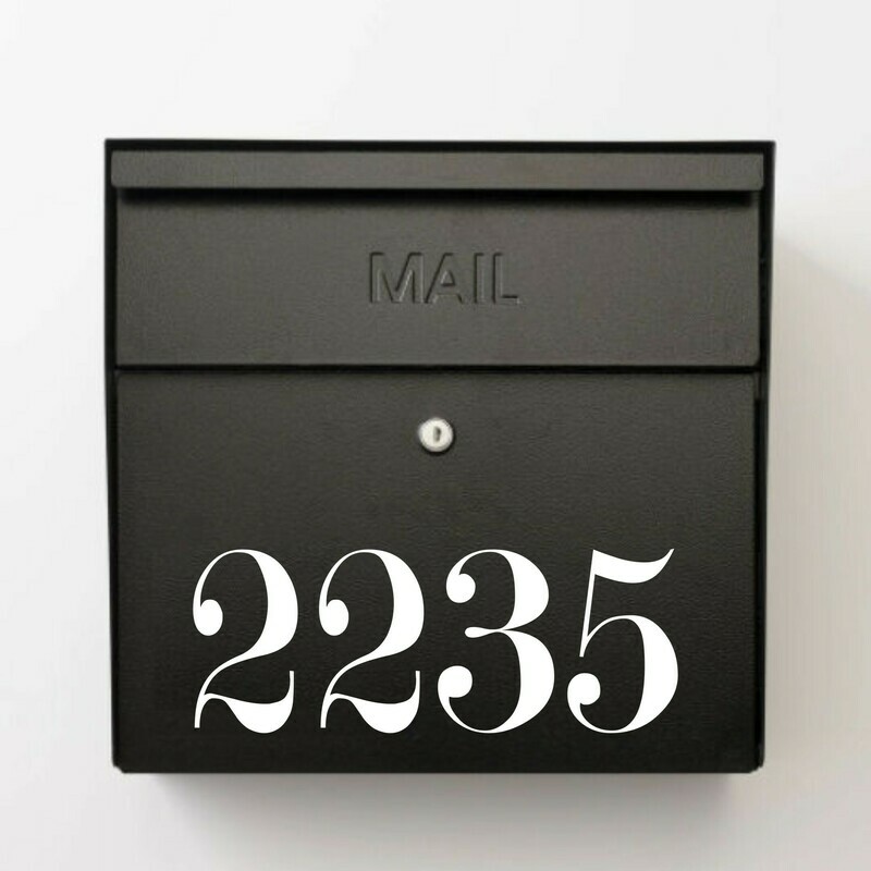 Chic Mailbox Numbers
