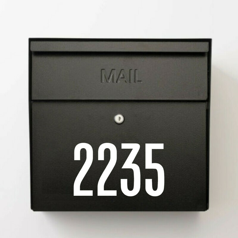Tall Mailbox Numbers