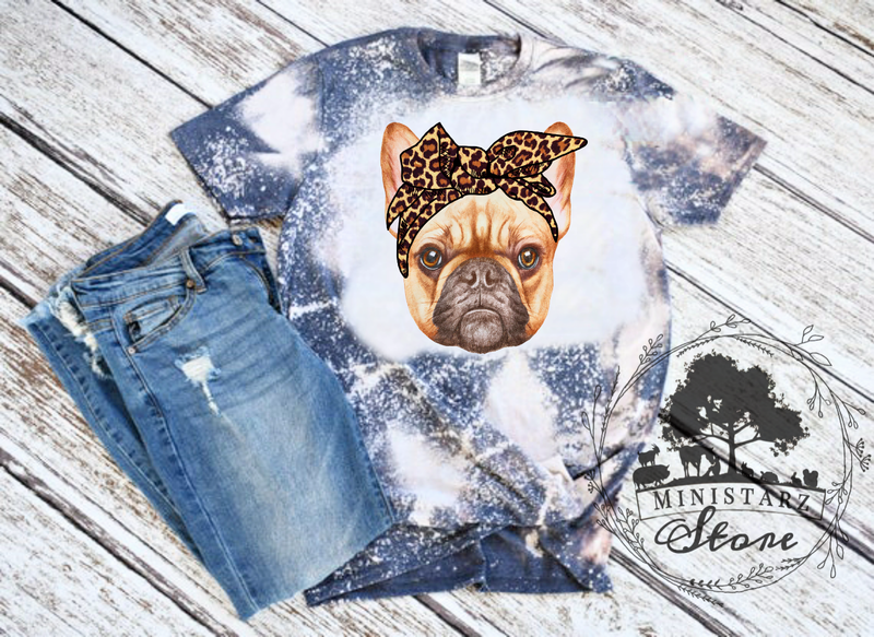 Frenchie Bleached Tee