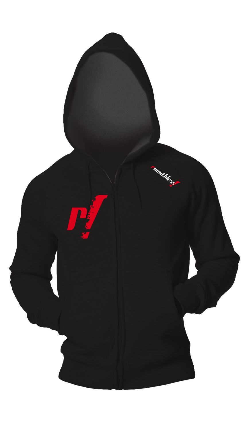Ruuuthless Exclamation Full Zip Hoodie Ruuuthless Exclamation Full Zip Hoodie