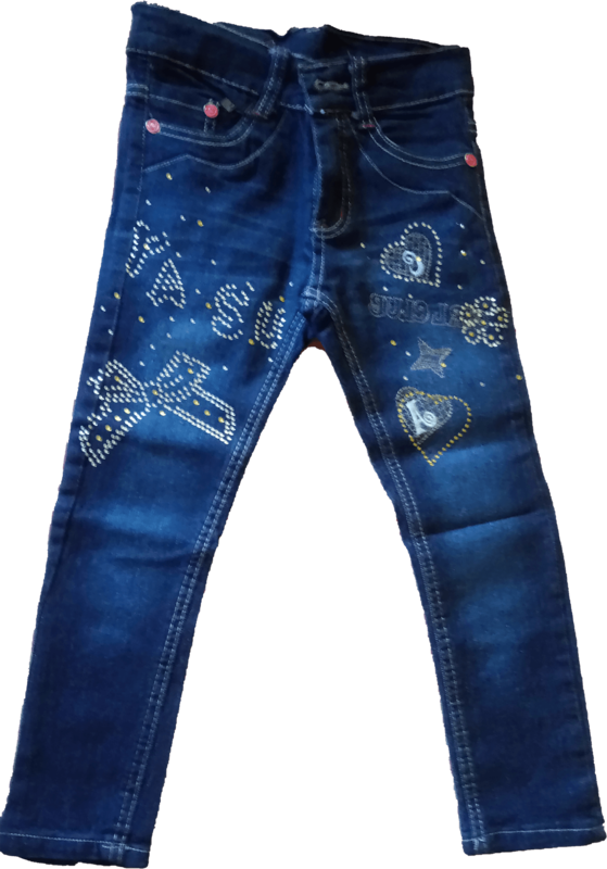 Jeans mit Straßsteinchen