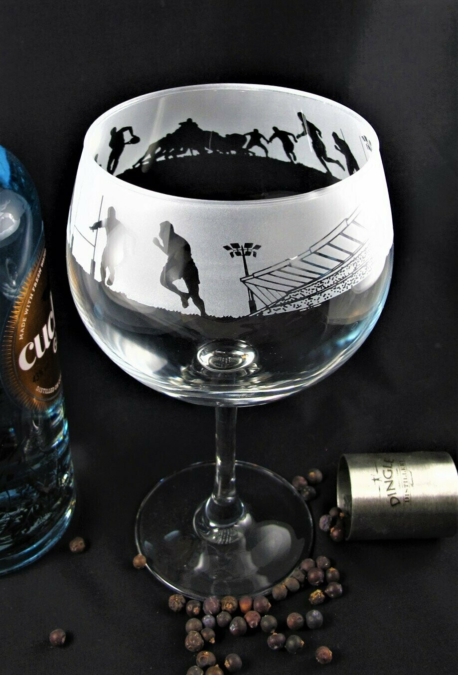 "Rugby" Crystal Balloon Gin Glass (Gift Boxed)
