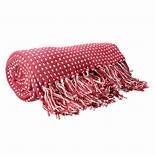 Red Woven Throw