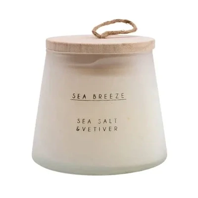 Vetiver & Sea Salt Lidded Candle