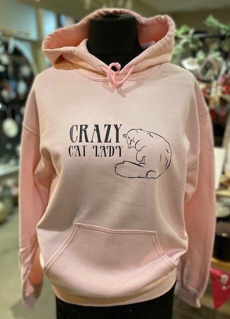 Crazy Cat Lady - Hoody, Colour: Pink, Size: S