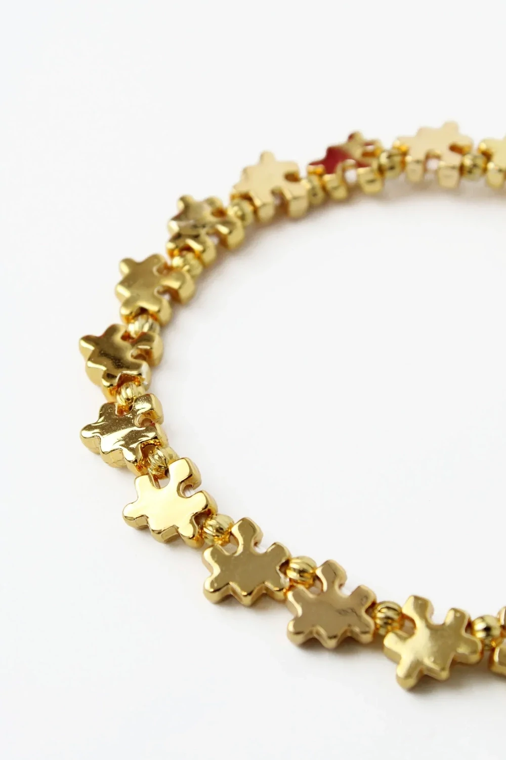 Puzzle Bracelet - Gold coloured